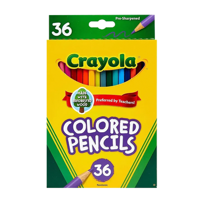 COLORED PENCILS, 36 COUNT COLOR PENCILS by CRAYOLA at Sundora