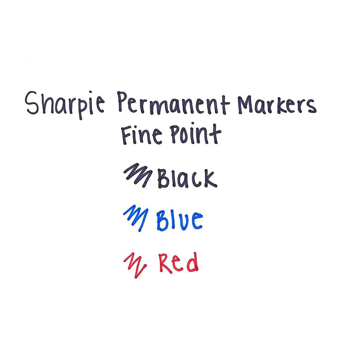 SHARPIE FINE 3 COLOR SET CARDED PERMANENT MARKERS STATIONERY by SHARPIE at Sundora