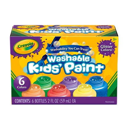 Washable Project Paint Glitter 6 Colors ARTS &amp; CRAFTS by CRAYOLA at Sundora