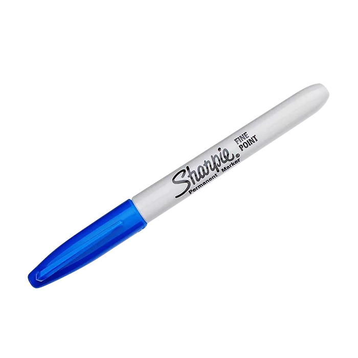 SHARPIE PERMANENT MARKERS FINE POINT BLUE STATIONERY by SHARPIE at Sundora