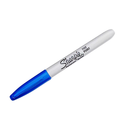 SHARPIE PERMANENT MARKERS FINE POINT BLUE STATIONERY by SHARPIE at Sundora