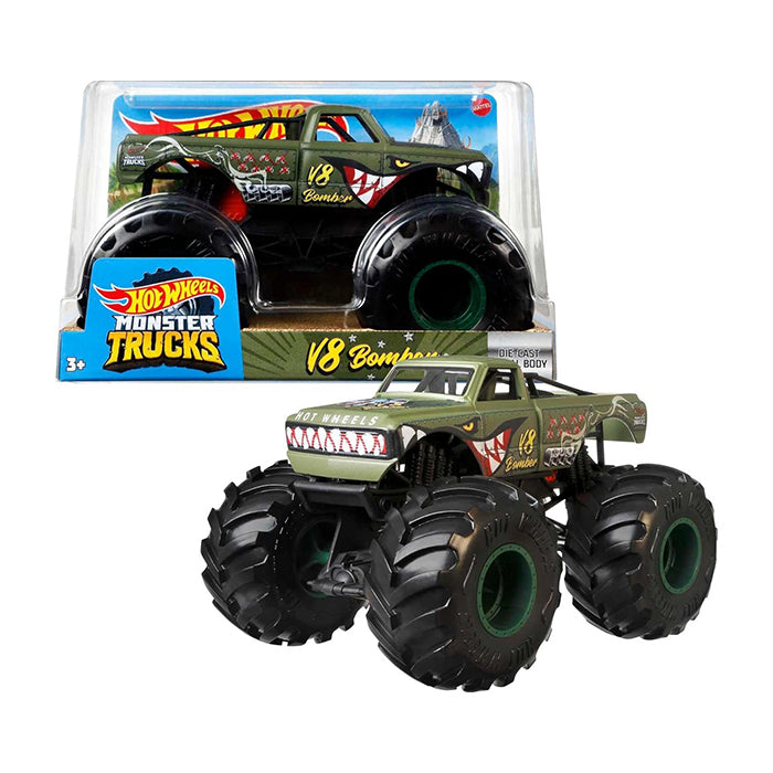 Monster Trucks V8 Bomber 1:24 CARS &amp; TRUCKS by HOT WHEELS at Sundora