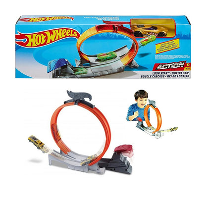 Action Classic Stunt Set Loop Star Track Set TRACKSETS &amp; PLAYSETS by HOT WHEELS at Sundora