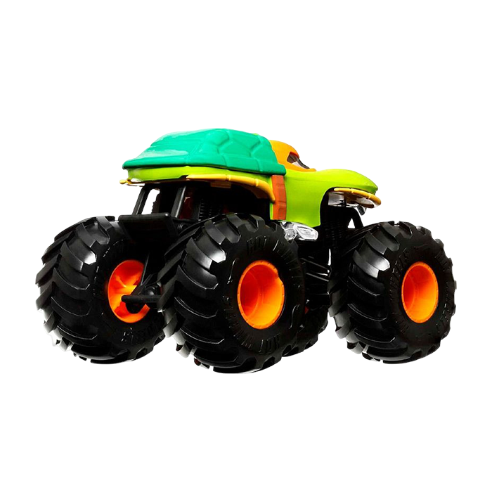 Monster Trucks Oversized Teenage Mutant Ninja Turtles Michelangelo Diecast Car CARS &amp; TRUCKS by HOT WHEELS at Sundora