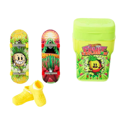 Skate Gum Container - Fruit Explosion FINGERBOARD TOY SET by HOT WHEELS at Sundora