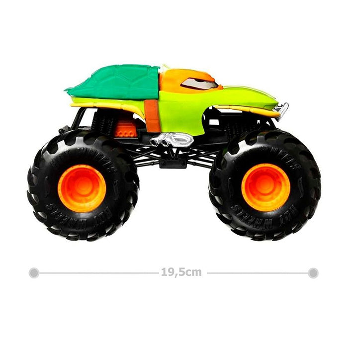 Monster Trucks Oversized Teenage Mutant Ninja Turtles Michelangelo Diecast Car CARS &amp; TRUCKS by HOT WHEELS at Sundora