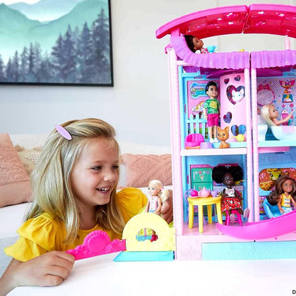 Chelsea Playhouse with 2 Pets, Furniture and Accessories DOLLS &amp; PLAYSET by BARBIE at Sundora