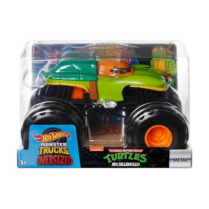Monster Trucks Oversized Teenage Mutant Ninja Turtles Michelangelo Diecast Car CARS &amp; TRUCKS by HOT WHEELS at Sundora