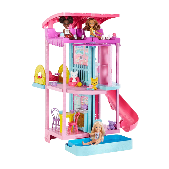 Chelsea Playhouse with 2 Pets, Furniture and Accessories DOLLS &amp; PLAYSET by BARBIE at Sundora