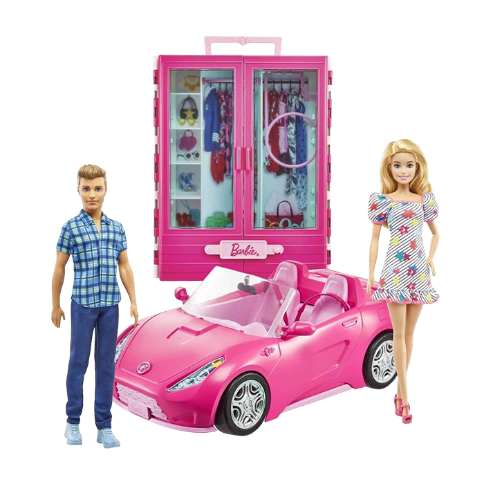 Ken and Barbie Ultimate Closet with Convertible Vehicle and Accessories DOLLS &amp; PLAYSETS by BARBIE at Sundora