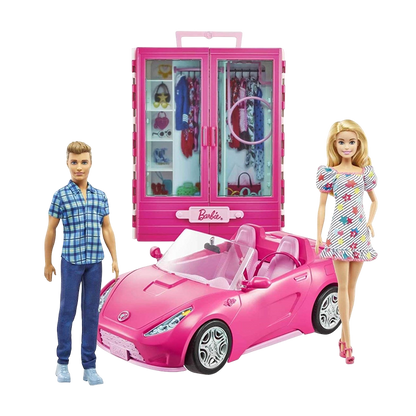 Ken and Barbie Ultimate Closet with Convertible Vehicle and Accessories DOLLS &amp; PLAYSETS by BARBIE at Sundora