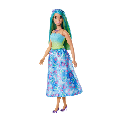 Royal Doll with Blue-Highlighted Hair, Butterfly-Print Skirt and Accessories DOLLS by BARBIE at Sundora
