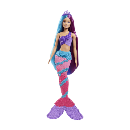 Dreamtopia Mermaid Doll with Extra-Long Two-Tone Fantasy Hair DOLLS &amp; PLAYSETS by BARBIE at Sundora