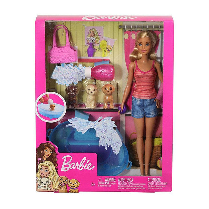Barbie &amp; Puppy Bath Time playset DOLLS &amp; PLAYSETS by BARBIE at Sundora