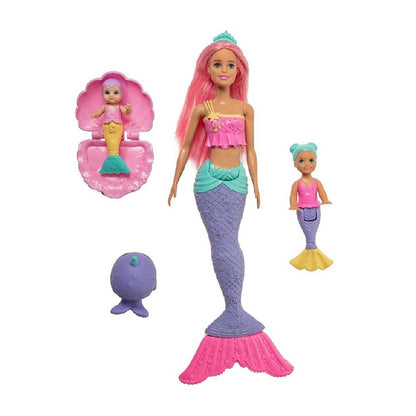 Dreamtopia Mermaid Doll with Babies and Accessories DOLLS &amp; PLAYSETS by BARBIE at Sundora