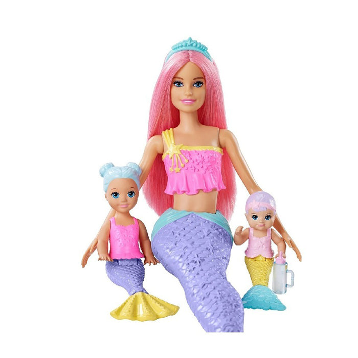 Dreamtopia Mermaid Doll with Babies and Accessories DOLLS &amp; PLAYSETS by BARBIE at Sundora
