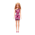 Fashion Doll with Straight Blonde Hair Wearing Removable Pink Dress with Print & Shoes DOLLS by BARBIE at Sundora