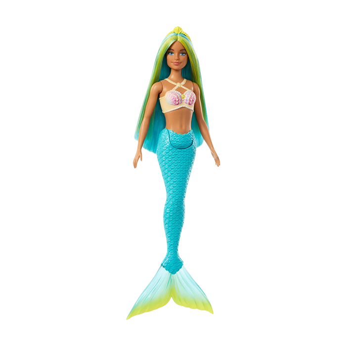 Mermaid Doll with Fantasy Hair and Headband Accessories and Colorful Tails DOLLS by BARBIE at Sundora