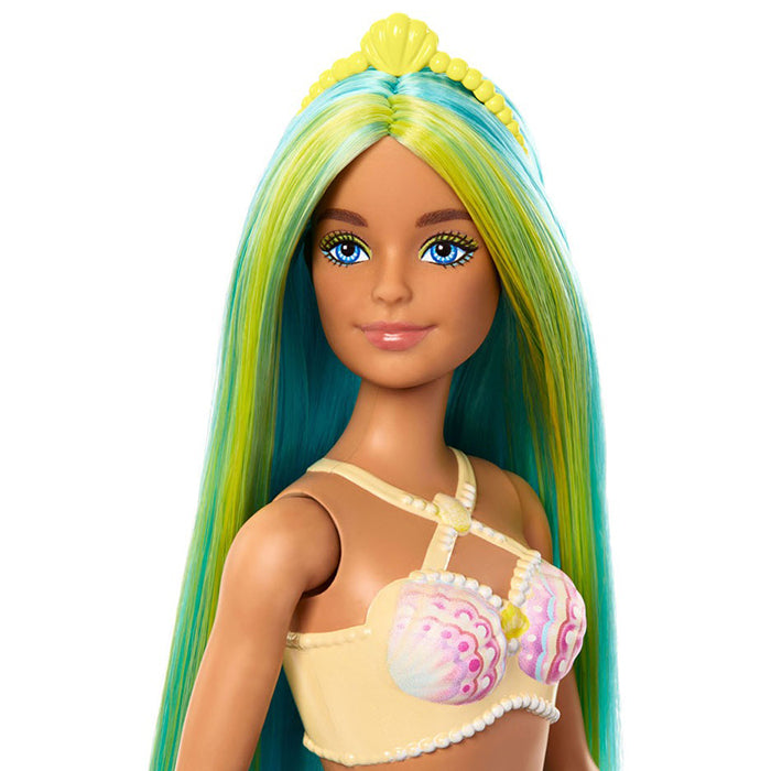 Mermaid Doll with Fantasy Hair and Headband Accessories and Colorful Tails DOLLS by BARBIE at Sundora