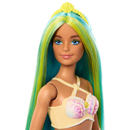 Mermaid Doll with Fantasy Hair and Headband Accessories and Colorful Tails DOLLS by BARBIE at Sundora