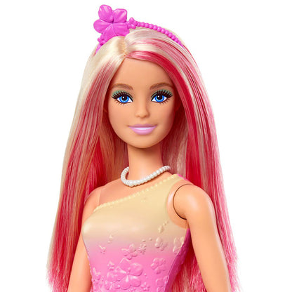 Royal Doll with Pink and Blonde Hair, Butterfly-Print Skirt and Accessories DOLLS by BARBIE at Sundora