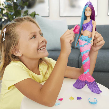 Dreamtopia Mermaid Doll with Extra-Long Two-Tone Fantasy Hair DOLLS &amp; PLAYSETS by BARBIE at Sundora