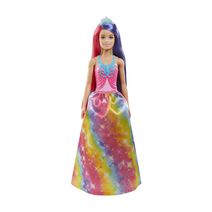 Barbie Dreamtopia Princess Doll with Two-Tone Fantasy Hair and Accessories DOLLS &amp; PLAYSETS by BARBIE at Sundora