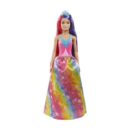 Barbie Dreamtopia Princess Doll with Two-Tone Fantasy Hair and Accessories DOLLS &amp; PLAYSETS by BARBIE at Sundora