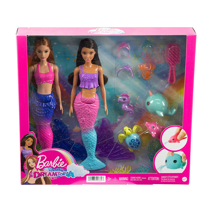 Dreamtopia Mermaid Set Dolls with Colorful Clothes &amp; Accessories DOLLS &amp; PLAYSETS by BARBIE at Sundora