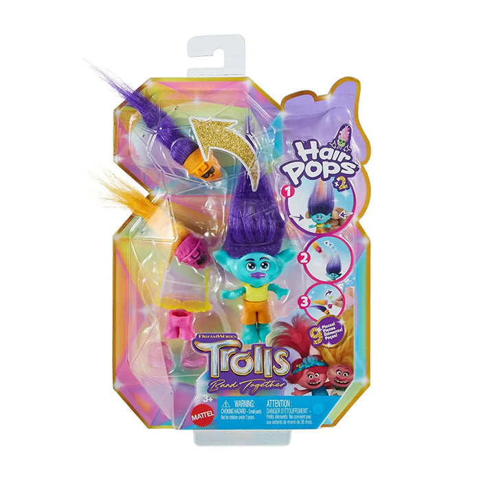 Band Together Hair Pops Small Doll, Branch with Removable Clothes &amp; 3 Surprise Accessories DOLL &amp; PLAYSET by TROLLS at Sundora