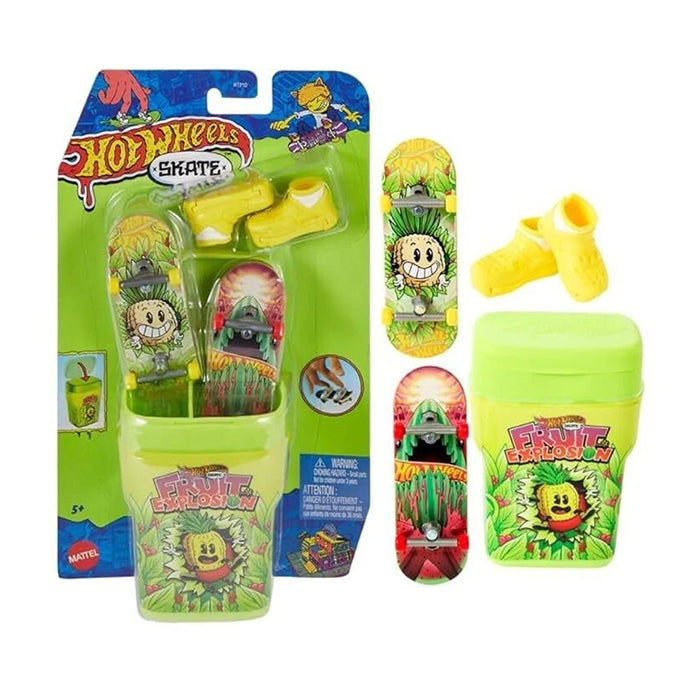 Skate Gum Container - Fruit Explosion FINGERBOARD TOY SET by HOT WHEELS at Sundora