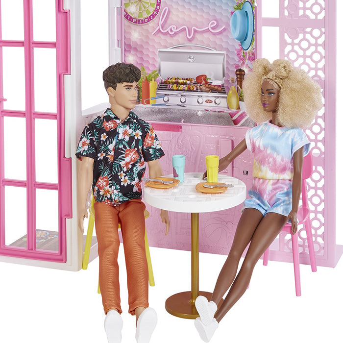 Barbie 360 Furnished House Playset and Accessories DOLLS &amp; PLAYSETS by BARBIE at Sundora