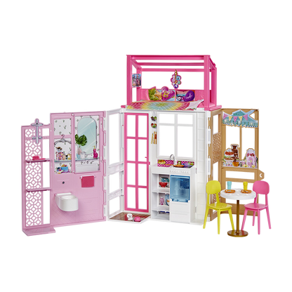 Barbie 360 Furnished House Playset and Accessories DOLLS &amp; PLAYSETS by BARBIE at Sundora