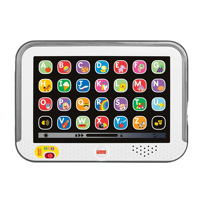 Laugh &amp; Learn Smart Stages Tablet Toddler Electronic Musical Learning Toy - Grey EDUCATIONAL TOYS by FISHER-PRICE at Sundora