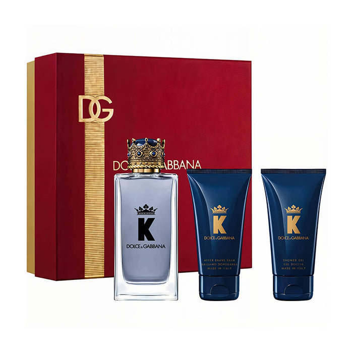 Dolce &amp; Gabbana K (King) 3 Piece Gift Set Eau de Toilette for Men