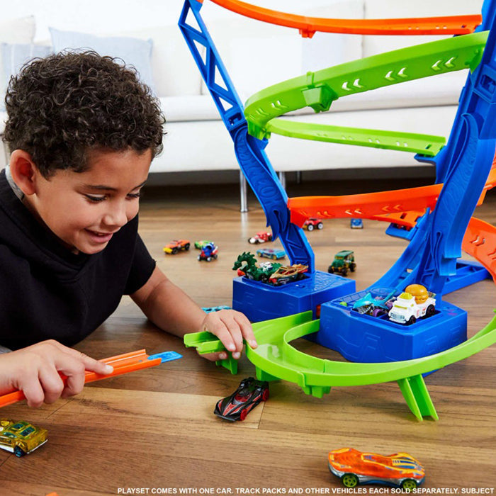 Hot Wheels Action: Spiral Speed Crash TRACKSETS &amp; PLAYSETS by HOT WHEELS at Sundora