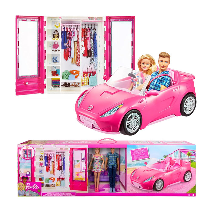 Ken and Barbie Ultimate Closet with Convertible Vehicle and Accessories DOLLS &amp; PLAYSETS by BARBIE at Sundora