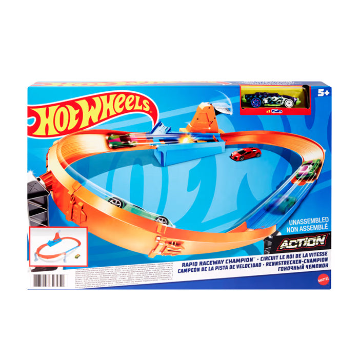 Rapid Raceway Champion Play Set - GJM75 TRACKSETS &amp; PLAYSETS by HOT WHEELS at Sundora
