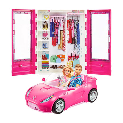 Ken and Barbie Ultimate Closet with Convertible Vehicle and Accessories DOLLS &amp; PLAYSETS by BARBIE at Sundora