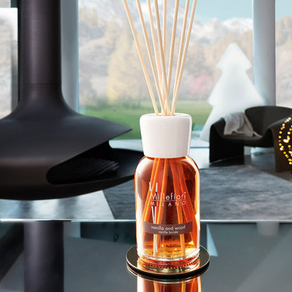 MILLEFIORI MILANO REED DIFFUSER VANILLA AND WOOD DIFFUSER by MILLEFIORI MILANO at Sundora