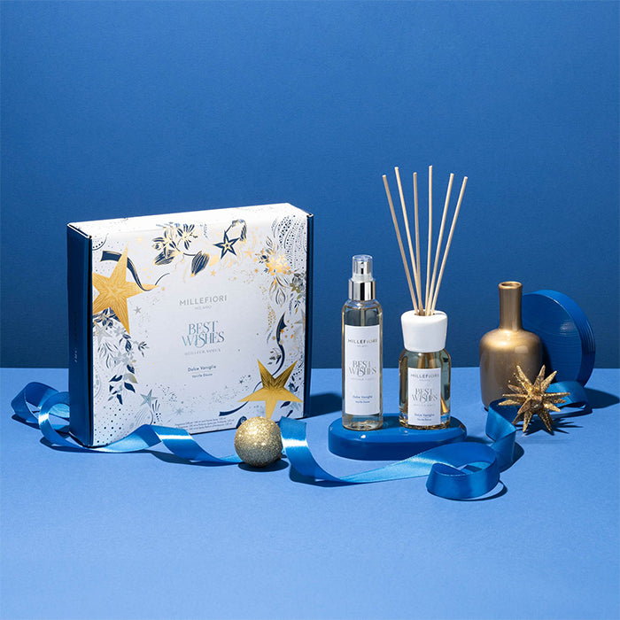 DOLCE VANIGLIA GIFT SET DIFFUSER AND HOME SPRAY GIFT SET by MILLEFIORI MILANO at Sundora