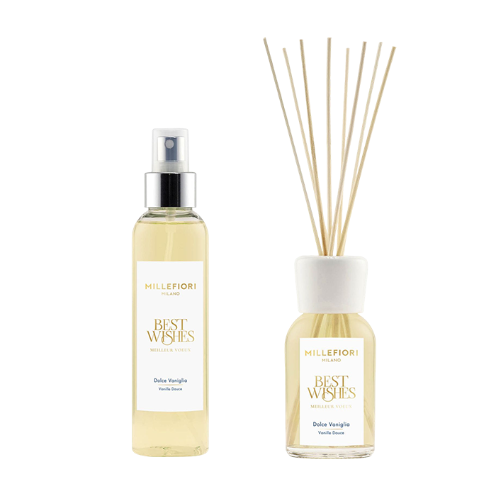 DOLCE VANIGLIA GIFT SET DIFFUSER AND HOME SPRAY GIFT SET by MILLEFIORI MILANO at Sundora