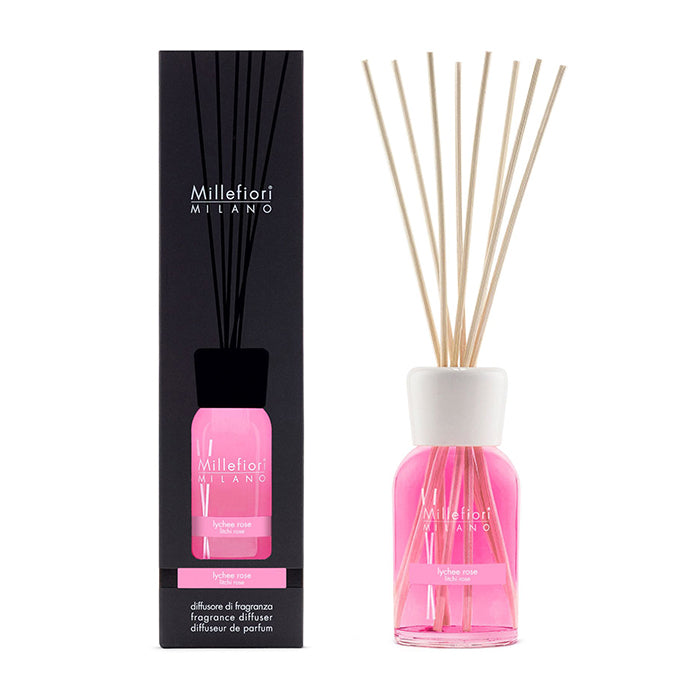 MILLEFIORI MILANO REED DIFFUSER LYCHEE ROSE DIFFUSER by MILLEFIORI MILANO at Sundora