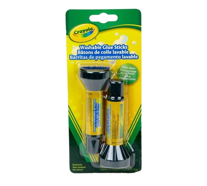 Washable Glue Sticks 2Pcs 16G STATIONERY by CRAYOLA at Sundora
