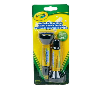 Washable Glue Sticks 2Pcs 16G STATIONERY by CRAYOLA at Sundora