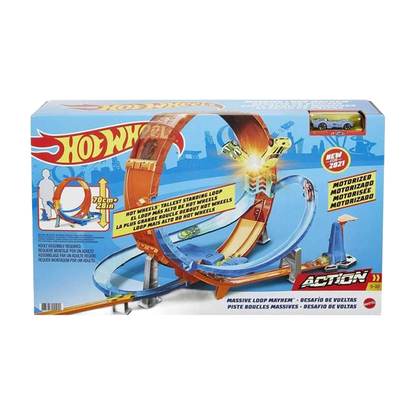 Action Massive Loop Mayhem Track Set TRACKSETS &amp; PLAYSETS by HOT WHEELS at Sundora