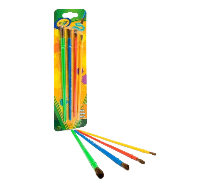Paint Brushes 4Pcs STATIONERY by CRAYOLA at Sundora