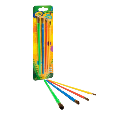 Paint Brushes 4Pcs STATIONERY by CRAYOLA at Sundora