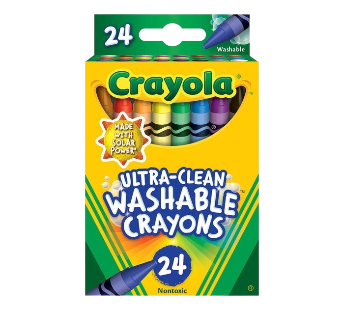 Ultra-Clean Washable Crayons, 24 Count CRAYON by CRAYOLA at Sundora