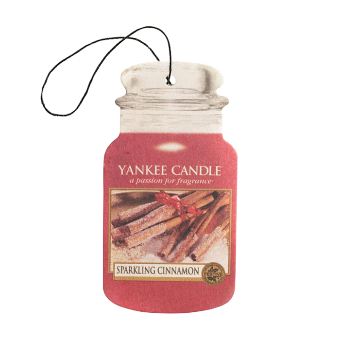 SPARKLING CINAMON – SINGLE CAR JAR CAR JAR by YANKEE CANDLE at Sundora
